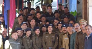 आईपीएस श्वेता चौबे को पुलिस के साथ जनपद वासियो ने दी भावभीनी विदाई