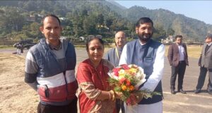 विधान सभा अद्ययक्ष का चमोली दौरा, स्थानीय लोगों ने किया भव्य स्वागत