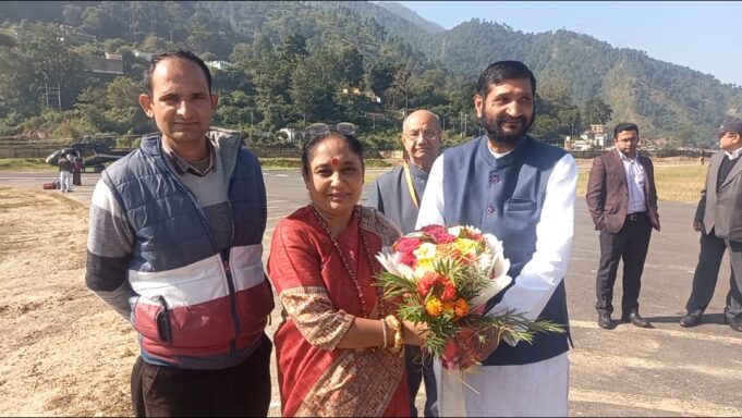विधान सभा अद्ययक्ष का चमोली दौरा, स्थानीय लोगों ने किया भव्य स्वागत