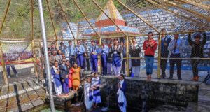 स्वयंसेवकों ने ली गंगा शपथ, चलाया स्वच्छता अभियान