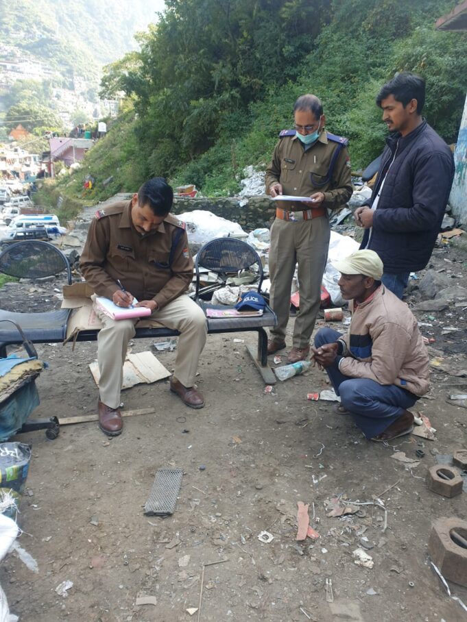 कोतवाली कर्णप्रयाग पुलिस द्वारा चलाया गया सत्यापन अभियान, 40हजार रुपये के चालान