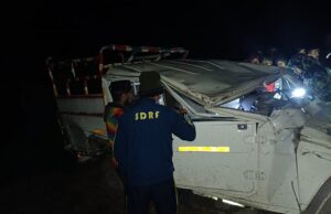 बोलेरो वाहन हुआ दुर्घटनाग्रस्त, 03 घायल, एक की मौत, SDRF ने किया रेस्क्यू।*