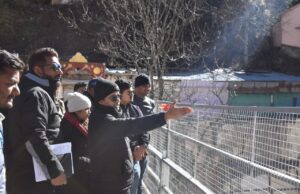 बद्रीनाथ मास्टर प्लान का जिलाधिकारी ने किया निरीक्षण