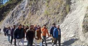 विधायक ने किया सड़क का स्थलीय निरीक्षण