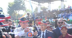 मुख्यमंत्री ने पुलिस द्वारा आयोजित तीरंदाजी प्रतियोगिता का किया शुभारम्भ