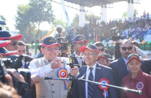 मुख्यमंत्री ने पुलिस द्वारा आयोजित तीरंदाजी प्रतियोगिता का किया शुभारम्भ