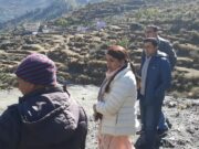 यहां होगा आपदा प्रभावितो का विस्थापन डीएम ने किया निरीक्षण
