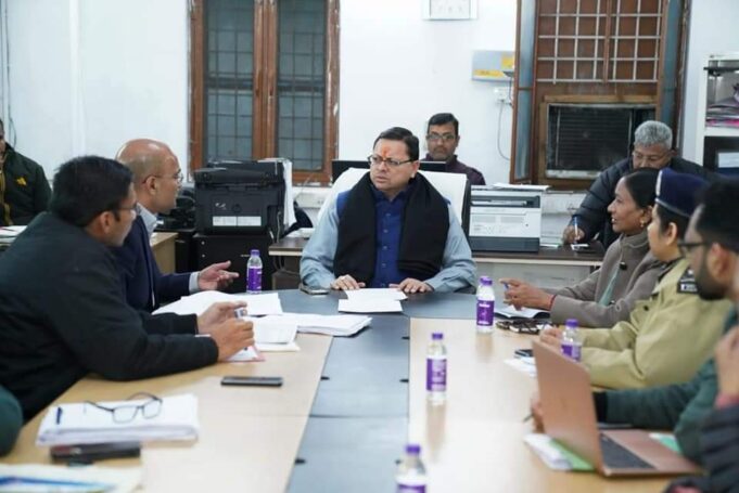 मुख्यमंत्री ने जोशीमठ भूधसाव को लेकर आपदा प्रबंधन एनडीएमए की बैठक