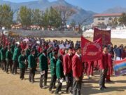सड़क_सुरक्षा_सप्ताह के सातवें दिन पुलिस द्वारा गोपेश्वर क्षेत्र में स्कूली बच्चों के साथ निकाली गई वृहद #जागरूकता रैली