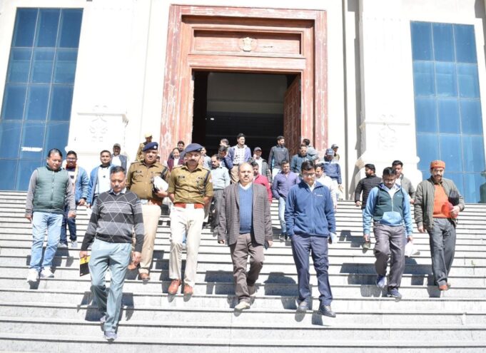 भराड़ीसेन में विधान सभा बजट सत्र को लेकर तैयारियां तेज