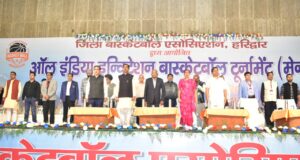 खेल मंत्री रेखा आर्या ने किया ऑल इंडिया इन्विटेशन बास्केटबॉल टूर्नामेंट(मेन्स) प्रतियोगिता का शुभारंभ