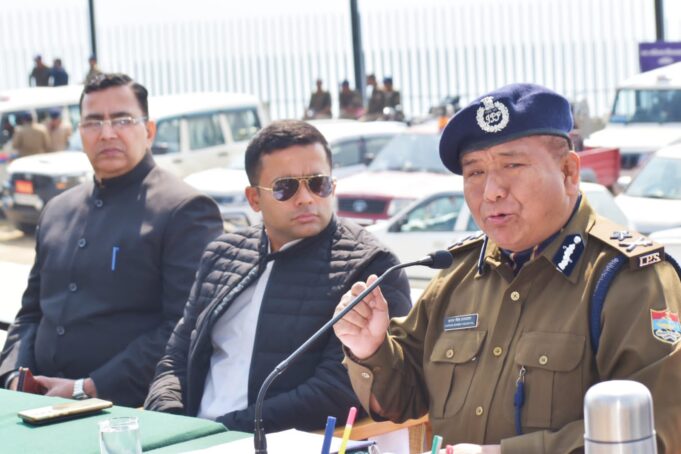 विधान सभा बजट सत्र को लेकर पुलिस ब्रीफिंग