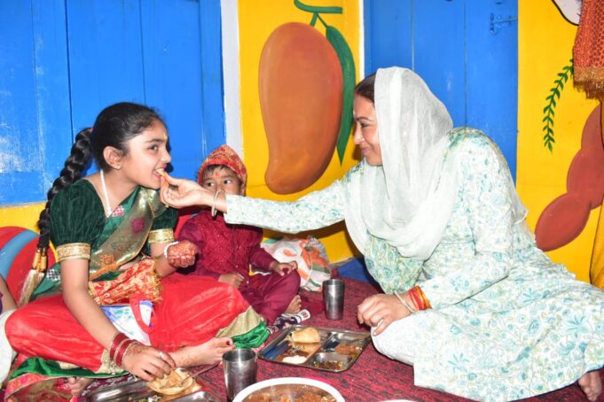 नैनीताल जिले की प्रभारी मंत्री रेखा आर्या ने रामनवमी पर किया कन्या पूजन,