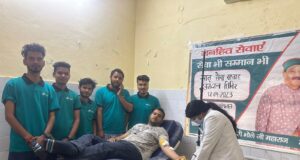 मातृ सेवा सप्ताह के तहत आयोजित रक्तदान शिविर में 60रक्तदाताओ ने किया रक्तदान