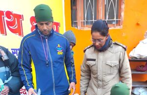 पुलिस श्रद्धालुओ की मदद के लिए हर समय तैयार