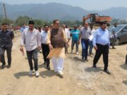 सैनिक कल्याण मंत्री गणेश जोशी ने सैन्यधाम का किया निरीक्षण, नवम्बर माह तक निर्माण कार्य को पूर्ण करने के दिए निर्देश।