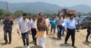 सैनिक कल्याण मंत्री गणेश जोशी ने सैन्यधाम का किया निरीक्षण, नवम्बर माह तक निर्माण कार्य को पूर्ण करने के दिए निर्देश।