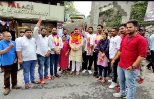 युवा मोर्चा ने भाजपा प्रदेश उपाद्यक्ष का किया भव्य स्वागत