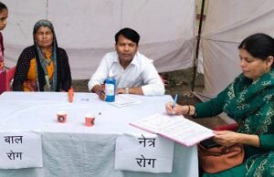 नारायण बगड़ में आयोजित हुआ स्वास्थ्य शिविर, 275से अधिक लोगों का हुआ स्वास्थ्य परीक्षण