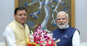 मुख्यमंत्री पुष्कर सिंह धामी ने प्रधानमंत्री से की मुलाकात