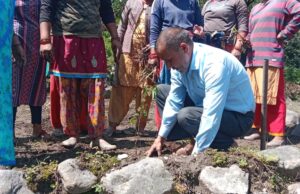 पूर्व प्रधानमंत्री राजीव गांधी की जयंती पर बद्रीनाथ में किया पौध रोपण