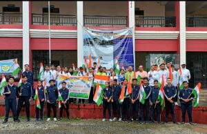 गोपेश्वर महाविद्यालय के छात्रों ने निकाली हर घर तिरंगा रैली