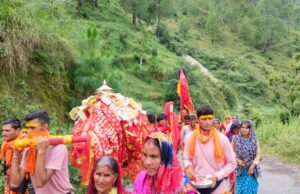 त्रिशूला गांव पहुंची मां राजराजेश्वरी की डोली