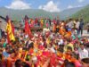 धार्मिक अनुष्ठान के पश्चात गर्भगृह में विराजी मां राजराजेश्वरी इंद्रामती की डोली