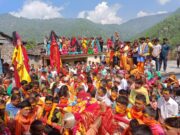 धार्मिक अनुष्ठान के पश्चात गर्भगृह में विराजी मां राजराजेश्वरी इंद्रामती की डोली