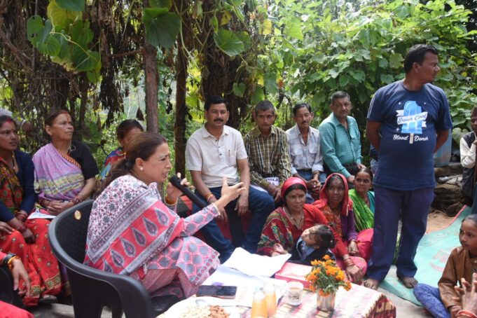 मोदी जी के नेतृत्व मे गरीब उत्थान व कल्याण का संकल्प हो रहा सिद्ध-रेखा आर्या