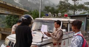 नियमो का उलंघन करने पर पुलिस ने किया 81हजार का चालान