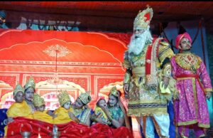 रामलीला के दूसरे दीन भगवान राम व सीता का हुआ जन्म ,भगवान राम ने किया तड़का का वध