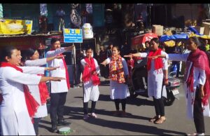 सोशल मीडिया के दुष्प्रभावों पर आयोजित किया नुक्कड़ नाटक