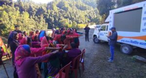 विकसित भारत संकल्प यात्रा पहुंची थराली