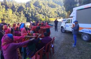 विकसित भारत संकल्प यात्रा पहुंची थराली