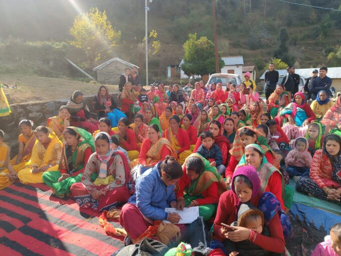 देवाल और दशोली दर्जनों गांवो में पहुंची विकसित भारत संकल्प यात्रा