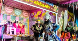 शिव धनुष तोड़ सीता हुई राम की,परशुराम लक्ष्मण संवाद देखने देर रात तक जुटे रहे दर्शक