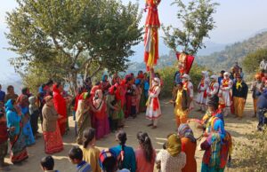 बिजराकोट के आराध्य देव रावल देवता की बन्याथ( देवरा) यात्रा 25 दिसम्बर सोमवार को रात्री विश्राम के लिए पाटी गांव में पहुचेंगे