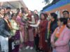 सूबे की मंत्री रेखा आर्य ने भारतीय जनता पार्टी के दीवार लेखन अभियान में किया प्रतिभाग