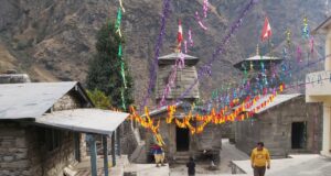 नवनिर्मित श्री कुबेर मंदिर प्राण प्रतिष्ठा समारोह कार्यक्रम का दूसरे दिन शाम तक चली पूजा