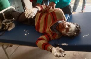 गौशाला पर आग लगने से बकरियां और बैल जलकर हुए खाक