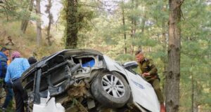 वाहन दुर्घटना ग्रस्त 2 लोग घायल,