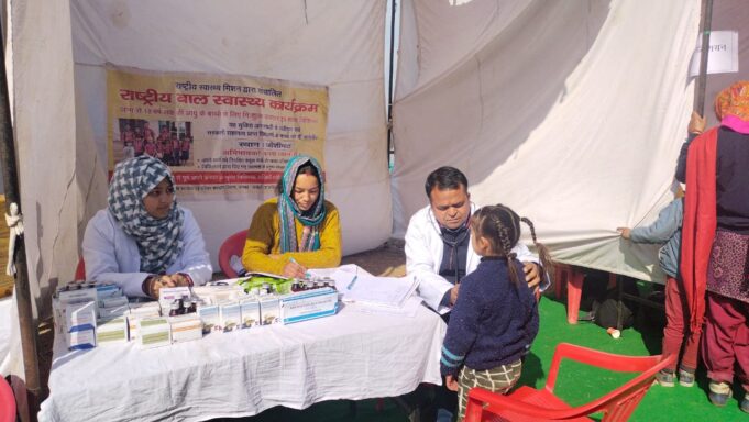 सलुड डूंगरा में विभाग ने स्वास्थ्य शिविर किया आयोजित