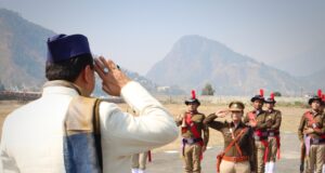 जनपद चमोली में पहली बार पुलिस की महिला जवानों ने सीएम को दिया गार्ड ऑफ ऑनर