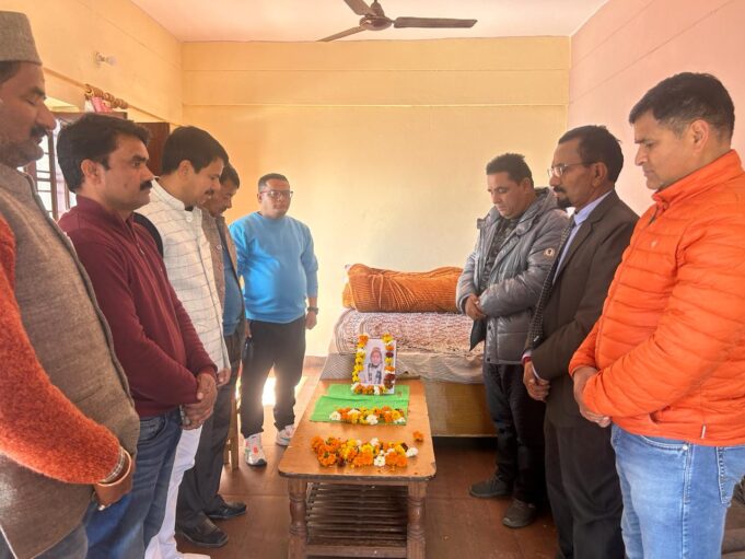 वरिष्ठ पत्रकार बीएस झींकवान को प्रेसक्लब ने दी श्रधांजलि