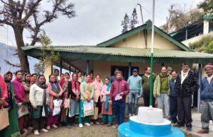 ग्रामीणों की आपत्ति के बाद पेयजल योजना का कार्य रोका