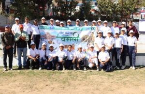 मतदाता जागरूकता के लिए अंतर्राष्ट्रीय महिला दिवस पर हुई महिला क्रिकेट प्रतियोगिता।