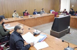 जोशीमठ रेड जोन से विभागीय की परिसंपत्तियों को शिफ्ट करने के लिए शीघ्र सर्वे करें विभाग -डीएम