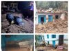 सोमेश्वर में ,मूसलाधार बारिश के कारण कई घरों में घुसा मलबा।