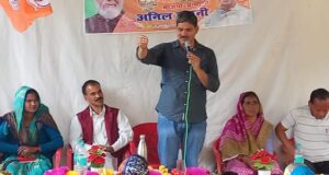 भाजपा की फर्स्वाण फाट में बूथ स्तरीय कार्यकर्ताओ के साथ कि बैठक